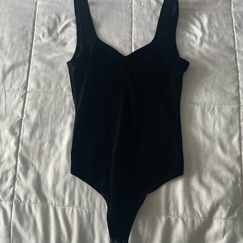 Black Velvet Bodysuit
